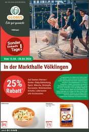 Aktueller GLOBUS Supermarkt Prospekt in Völklingen und Umgebung, "Aktuelle Angebote" mit 24 Seiten, 15.04.2024 - 20.04.2024
