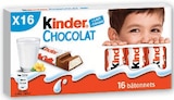 Barres chocolatées - KINDER - U Express à Reims Barres chocolatées - KINDER en promo chez U Express Reims à 1,26 €