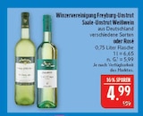Saale-Unstrut Weißwein im Angebot bei Marktkauf in Altenburg Saale-Unstrut Weißwein Angebote von Winzervereinigung Freiburg-Unstrut bei Marktkauf Altenburg für 4,99 €