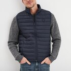 Doudoune sans manches légère déperlante bleu marine homme en promo chez La Halle Reims à 25,99 €