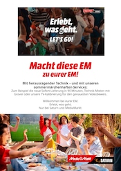 Aktueller MediaMarkt Saturn Elektromarkt Prospekt in Schuttertal und Umgebung, "Macht diese EM zu eurer EM!" mit 1 Seite, 01.06.2024 - 30.06.2024