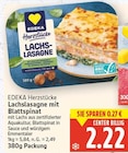 Lachs-Lasagne mit Blattspinat von EDEKA Herzstücke für 2,22 € bei E center im Angebot Lachs-Lasagne mit Blattspinat von EDEKA Herzstücke im aktuellen E center Prospekt