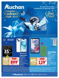 Prospectus Auchan Hypermarché, "Sélection Cadeaux High-Tech" à Antibes et alentours, 24 pages, 28/11/2023 - 24/12/2023 Catalogue Auchan Hypermarché "Sélection Cadeaux High-Tech" à Antibes et alentours, 24 pages, 28/11/2023 - 24/12/2023