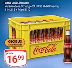 Limonade im Angebot bei GLOBUS in Bingen Limonade Angebote von Coca-Cola bei GLOBUS Bingen für 16,99 €