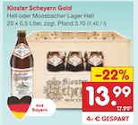 Netto Marken-Discount Schwabmünchen - Hell oder Moosbacher Lager Hell Angebot im Prospekt Hell oder Moosbacher Lager Hell bei Netto Marken-Discount im Schwabmünchen Prospekt für 13,99 €