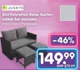 2in1 Polyrattan Relax Gartenmöbel Set Jamaika Angebote von Juskys bei Netto Marken-Discount Velbert für 149,99 €