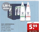 Mineralwasser Medium im Angebot bei Getränke Quelle WVG in Halle Mineralwasser Medium Angebote von Bad Liebenwerda bei Getränke Quelle WVG Halle für 5,99 €