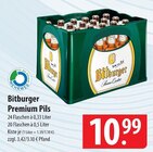 Premium Pils 24 Flaschen à 0,33 Liter Angebote von Bitburger bei famila Nordost Buchholz für 10,99 €
