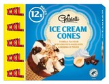 12 cônes saveur vanille meringue & noisette - Gelatelli en promo chez Lidl Nantes à 4,39 €