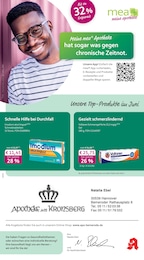 mea - meine apotheke Prospekt für Hannover: "Unsere Juni-Angebote", 4 Seiten, 01.06.2026 - 30.06.2026
