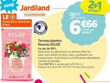 Terreau plantes fleuries - ECLOZ en promo chez Jardiland Tourcoing à 6,66 €