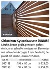Sichtschutz Systembausatz SUNRISE von  im aktuellen Holz Possling Prospekt für 723,00 €