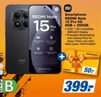 Smartphone REDMI Note 15 Pro 5G 8GB + 256GB im Angebot bei expert in Ravensburg Smartphone REDMI Note 15 Pro 5G 8GB + 256GB Angebote von mi bei expert Ravensburg für 399,00 €