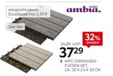 WPC-Terrassenfliesen-Set Angebote von Ambia Garden bei XXXLutz Möbelhäuser Laatzen für 37,29 €