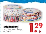 Schleifenband für 1,29 € bei Mäc-Geiz im Angebot Schleifenband im aktuellen Mäc-Geiz Prospekt