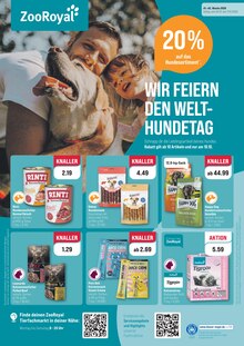 Katzenfutter im aktuellen ZooRoyal Prospekt (Düsseldorf) Katzenfutter im ZooRoyal Prospekt "WIR FEIERN DEN WELTHUNDETAG" mit 8 Seiten (Düsseldorf)