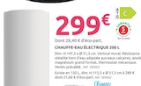 Chauffe-eau électrique 200 L en promo chez Mr.Bricolage Sarcelles à 289,00 €