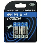 Piles Alcalines I-Tech - Carrefour en promo chez Supermarchés Match Nancy à 1,64 €