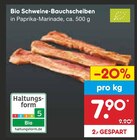 Bio Schweine-Bauchscheiben bei Netto Marken-Discount im Scharbeutz Prospekt für 7,90 €