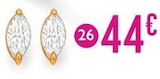 Promo boucles oxyde de zirconium à 44,00 € dans le catalogue E.Leclerc à Templeuve