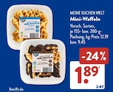 Mini-Waffeln von MEINE KUCHEN WELT im aktuellen ALDI SÜD Prospekt für 1,89 €