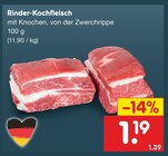 Aktuelles Rinder-Kochfleisch Angebot bei Netto Marken-Discount in Jena ab 1,19 €