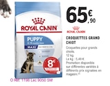 Croquettes grand chiot - ROYAL CANIN à 65,90 € dans le catalogue E.Leclerc