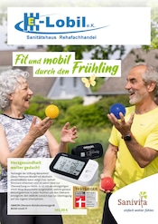 Aktueller E-Lobil e.K. Prospekt mit Blutdruckmessgerät, "Fit und mobil durch den Frühling", Seite 1