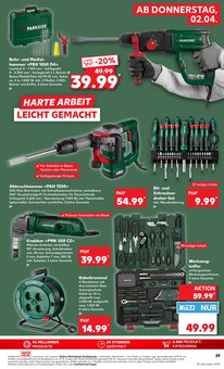 Bohrmaschine im aktuellen Kaufland Prospekt (München) Bohrmaschine im Kaufland Prospekt "Aktuelle Angebote" mit 54 Seiten (München)