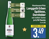 Spätlese, Dornfelder von Langguth Erben im aktuellen EDEKA Prospekt für 3,49 €