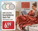 Kuscheldecke Hoch-Tief im Angebot bei ALDI Nord in Potsdam Kuscheldecke Hoch-Tief Angebote von Home Creation bei ALDI Nord Potsdam für 6,99 €