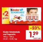 Schokolade im Angebot bei Netto Marken-Discount in Pforzheim Schokolade Angebote von Kinder bei Netto Marken-Discount Pforzheim für 1,29 €