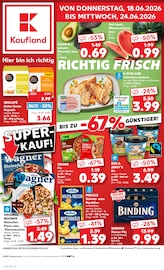 Kaufland Supermarkt Prospekt der aktuellen Woche mit 56 Seiten, gültig von 18.06.2026 bis 24.06.2026, in Hünstetten und Umgebung Aktueller Kaufland Supermarkt Prospekt in Hünstetten und Umgebung, "Hier bin ich richtig" mit 56 Seiten, 18.06.2026 - 24.06.2026