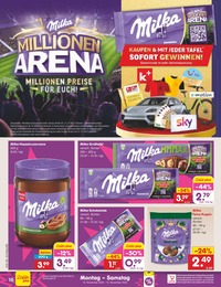 Milka im Netto Marken-Discount Prospekt Milka im Netto Marken-Discount Prospekt "Aktuelle Angebote" auf Seite 16