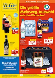 Netto Marken-Discount Prospekt für Recklinghausen mit 2 Seiten Netto Marken-Discount Prospekt "DER ORT, AN DEM DU IMMER AUSGEZEICHNETE PREISE FINDEST." für Recklinghausen, 2 Seiten, 19.10.2026 - 24.10.2026