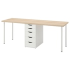 Schreibtisch Eiche weiß lasiert/weiß Angebote von LAGKAPTEN / ALEX bei IKEA Weiden für 139,98 €