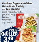 Cafeteria fein & sahnig oder Cafe Landhaus im V-Markt Prospekt Cafeteria fein & sahnig oder Cafe Landhaus von Conditorei Coppenrath & Wiese im aktuellen V-Markt Prospekt für 3,49 €