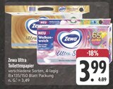 Ultra Toilettenpapier im Angebot bei EDEKA in Erlangen Ultra Toilettenpapier Angebote von Zewa bei EDEKA Erlangen für 3,99 €
