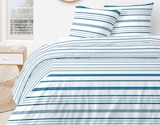 Parure housse de couette 2 personnes et 2 taies d'oreiller - Domédia en promo chez Netto Clamart à 12,90 €