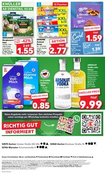 Wodka im Kaufland Prospekt "Aktuelle Angebote" mit 52 Seiten (Aachen)