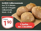 GLOBUS Freilassing - Vollkornbrötchen Angebot im Prospekt Vollkornbrötchen bei GLOBUS im Freilassing Prospekt für 1,90 €