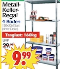 Metall-Keller-Regal bei Wreesmann im Kirchberg Prospekt für 9,99 €