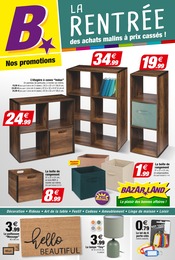 Catalogue Bazar & Déstockage Bazarland en cours à Pont-Saint-Esprit et alentours, "LA RENTRÉE des achats malins à prix cassés !", 8 pages, 13/08/2025 - 31/08/2025