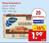 Knäckebrot Angebote von Wasa bei Netto Marken-Discount Heidelberg für 1,99 €