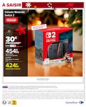 Promos Console Nintendo dans le catalogue "UN Noël POUR TOUS LES GOÛTS" de Carrefour à la page 2