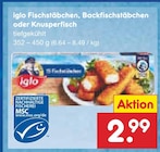 Fischstäbchen, Backfischstäbchen oder Knusperfisch im Angebot bei Netto Marken-Discount in Viersen Fischstäbchen, Backfischstäbchen oder Knusperfisch Angebote von iglo bei Netto Marken-Discount Viersen für 2,99 €