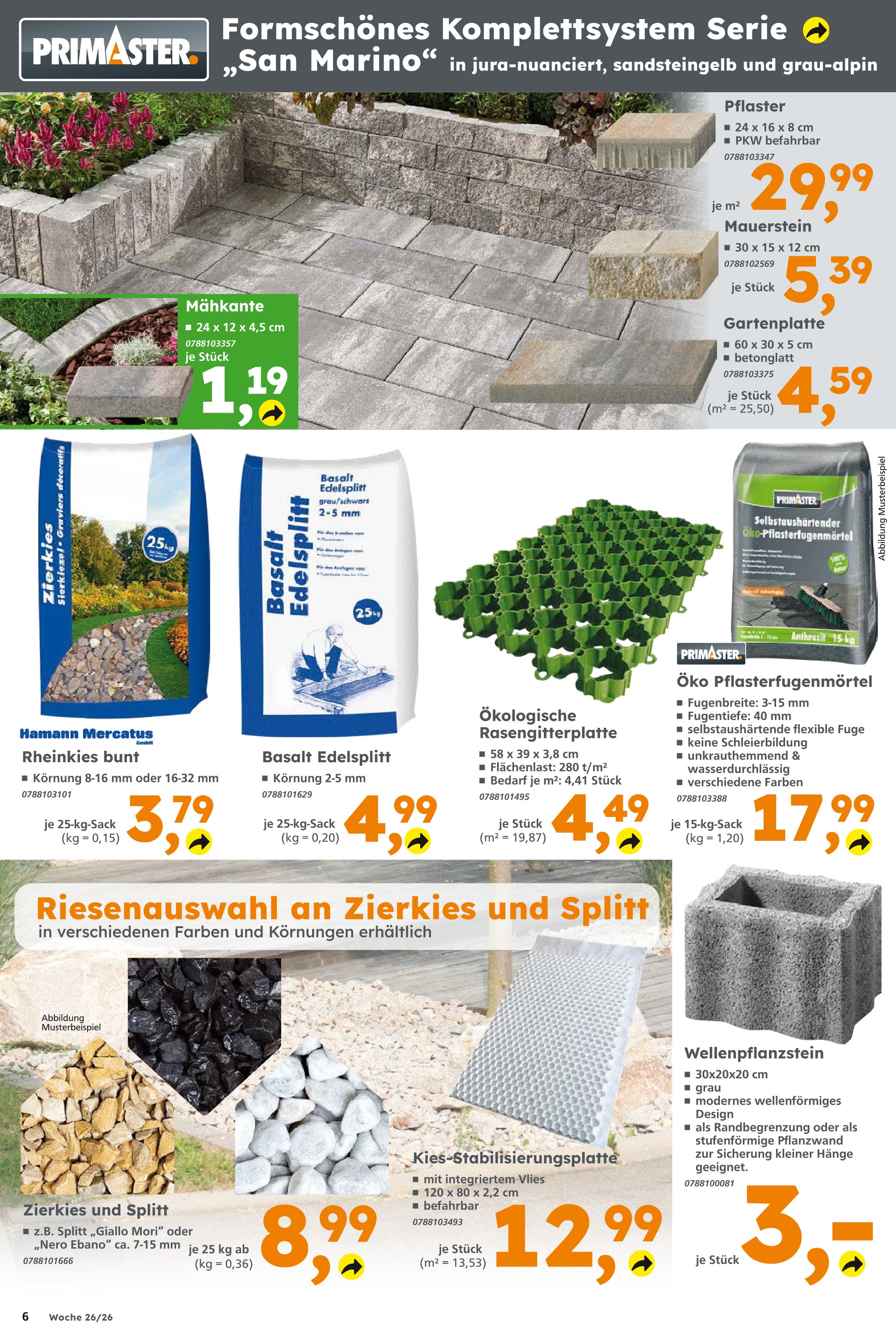 Pflastersteine im Globus-Baumarkt Prospekt "Immer eine Idee besser" mit 12 Seiten (Halle (Saale))