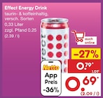 Energy Drink im Angebot bei Netto Marken-Discount in Aschaffenburg Energy Drink Angebote von Effect bei Netto Marken-Discount Aschaffenburg für 0,69 €
