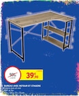 Bureau avec retour et étagère - Intermarché Hyper Bureau avec retour et étagère à 39,90 € dans le catalogue Intermarché Hyper