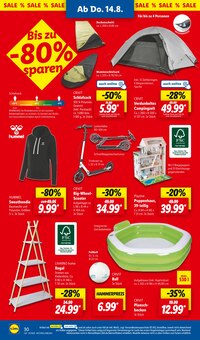 Zelt im Lidl Prospekt "LIDL LOHNT SICH" mit 71 Seiten (Saarbrücken)